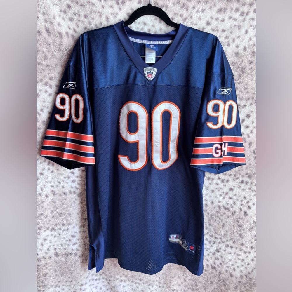 VINTAGE REEBOK NFL ON FIELD JULIUS PEPPERS 90 JERSEY - CHICAGO BEARS
